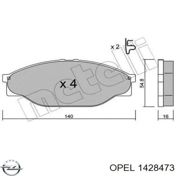 Ліве бічне дзеркало Opel 1428473 ціна, від 87.14 USD