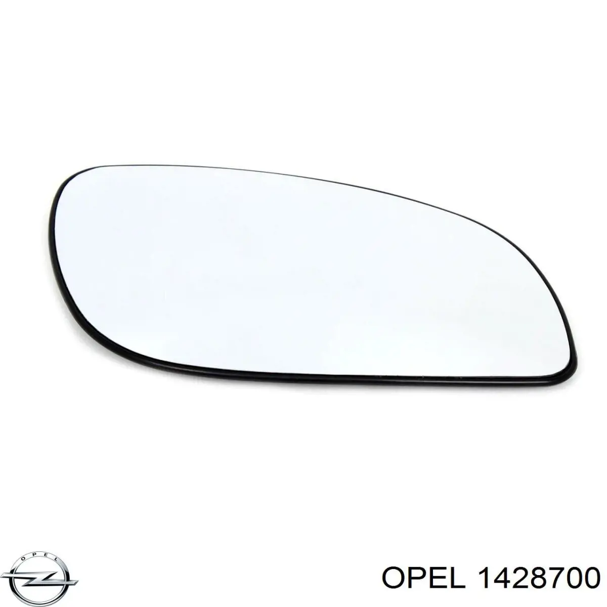 Дзеркальний елемент дзеркала заднього виду, правого 1428700 OPEL