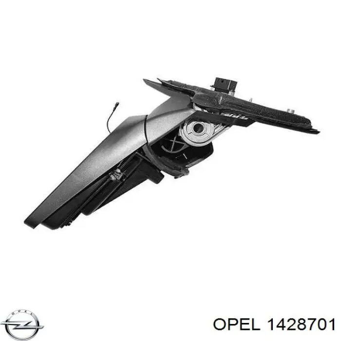 Дзеркальний елемент дзеркала заднього виду, лівого 1428701 Opel