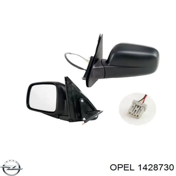 Дзеркало праве 1428730 Opel