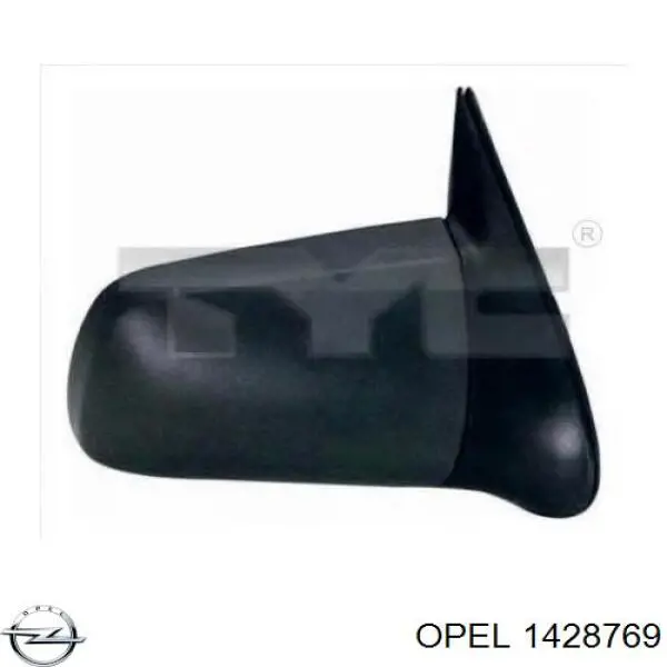 Накладка дзеркала заднього виду, ліва 90349050 Opel