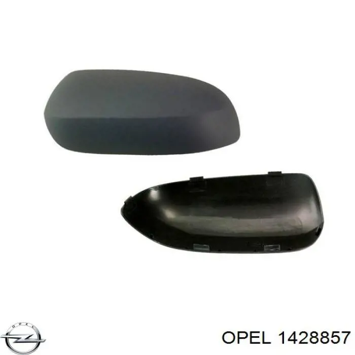 1428857 Opel дзеркальний елемент дзеркала заднього виду, правого