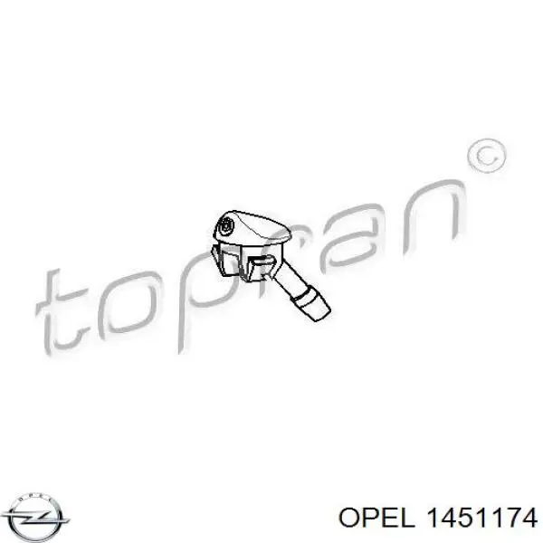 Купити Форсунка омивача Opel Kadett E 35, 36, 45, 46