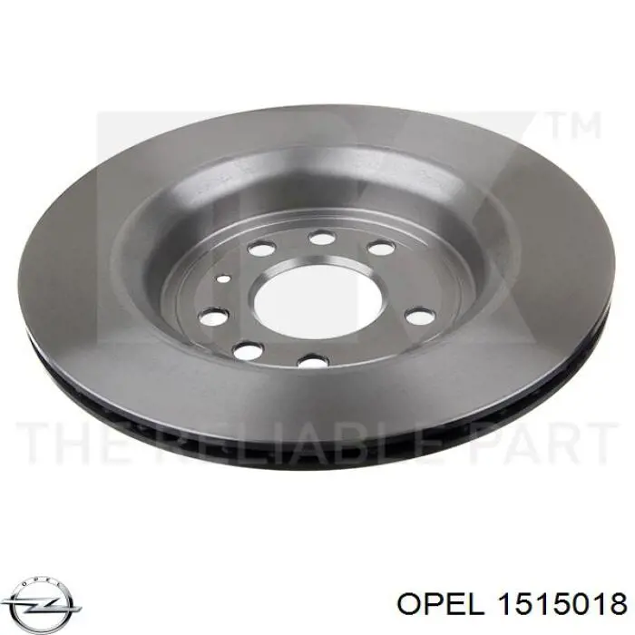 Задні дискові гальма Opel 1515018 ціна, від 39.36 USD