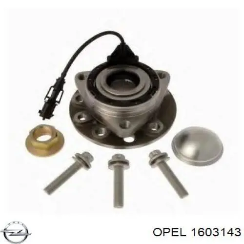 Передня маточина 1603143 Opel