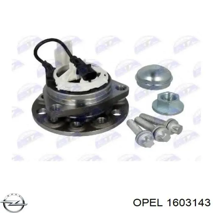 Маточина колеса передня Opel 1603143 ціна, від 77.91 USD