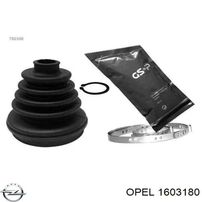 1603180 Opel пильник шруса зовнішній, передній піввісі