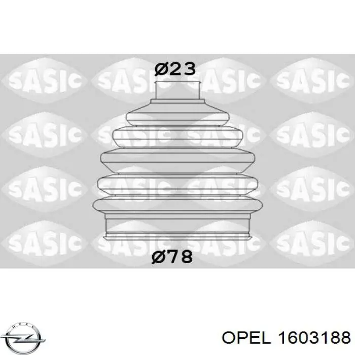 1603188 Opel пильник шруса зовнішній, передній піввісі