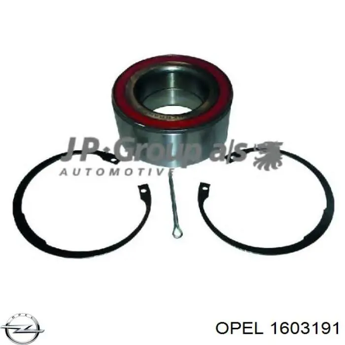Купити 1603191 Opel Підшипник ступиці передньої