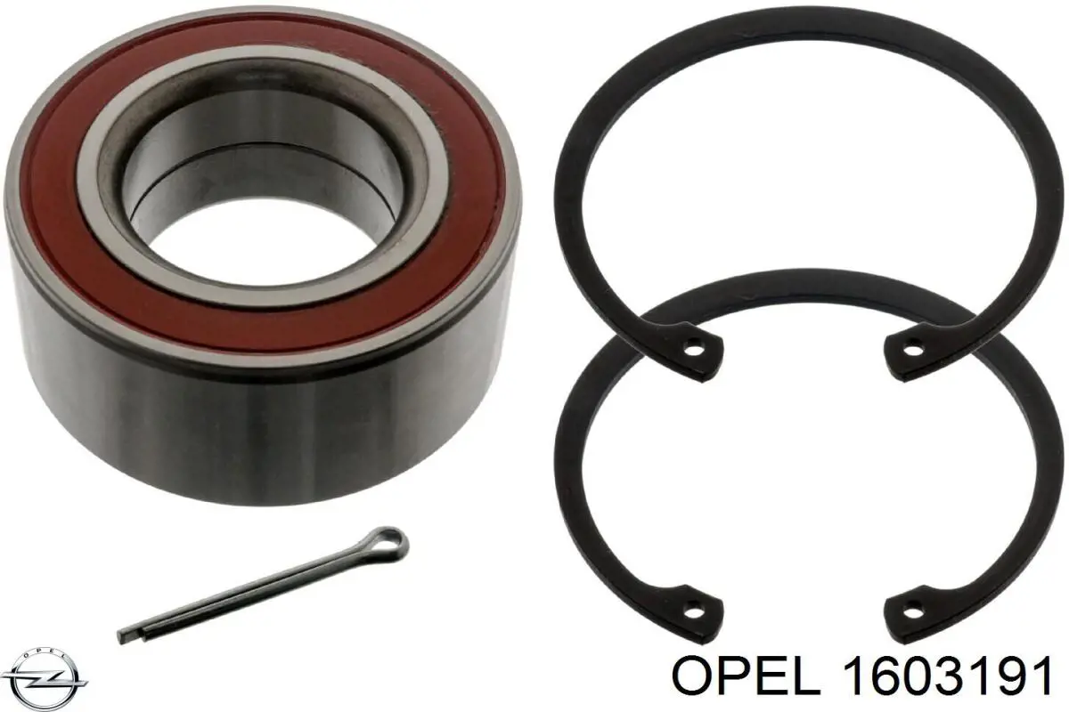 Комплект підшипник маточини передньої Opel 1603191 ціна, від 11.72 USD