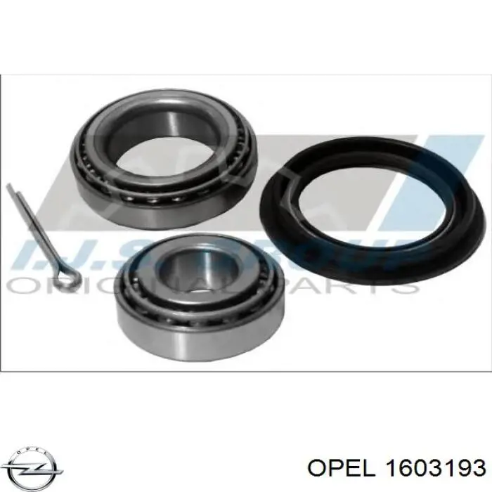 Підшипник маточини передньої/задньої Opel 1603193 ціна, від 9.02 USD