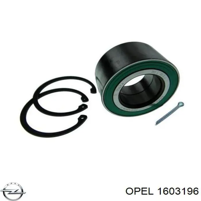 Комплект підшипник маточини передньої Opel 1603196 ціна, від 14.57 USD