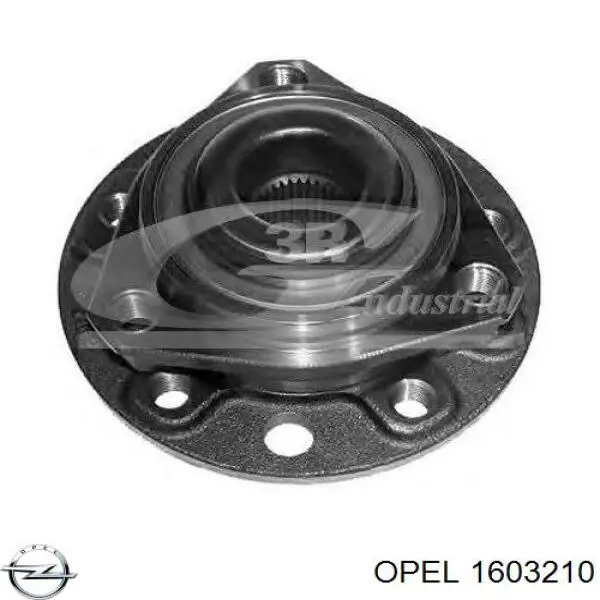 Маточина колеса передня Opel 1603210 ціна, від 65.89 USD