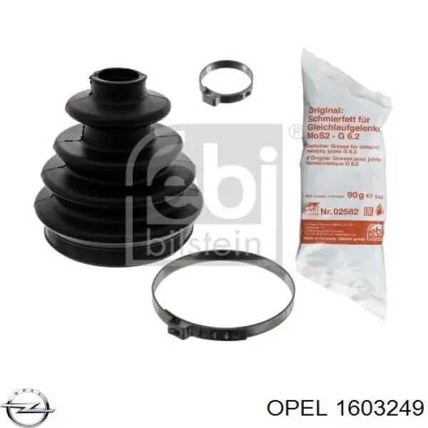 Пильник шарніра кутових швидкостей зовнішній передній Opel 1603249 ціна, від 9.39 USD