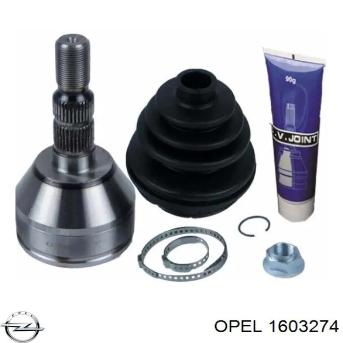 ШРУС зовнішній передній 1603274 Opel