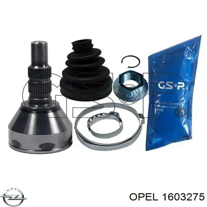 ШРУС зовнішній передній 1603275 Opel