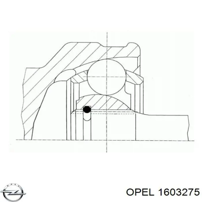 Купити 1603275 Opel Шарнір приводу зовнішній