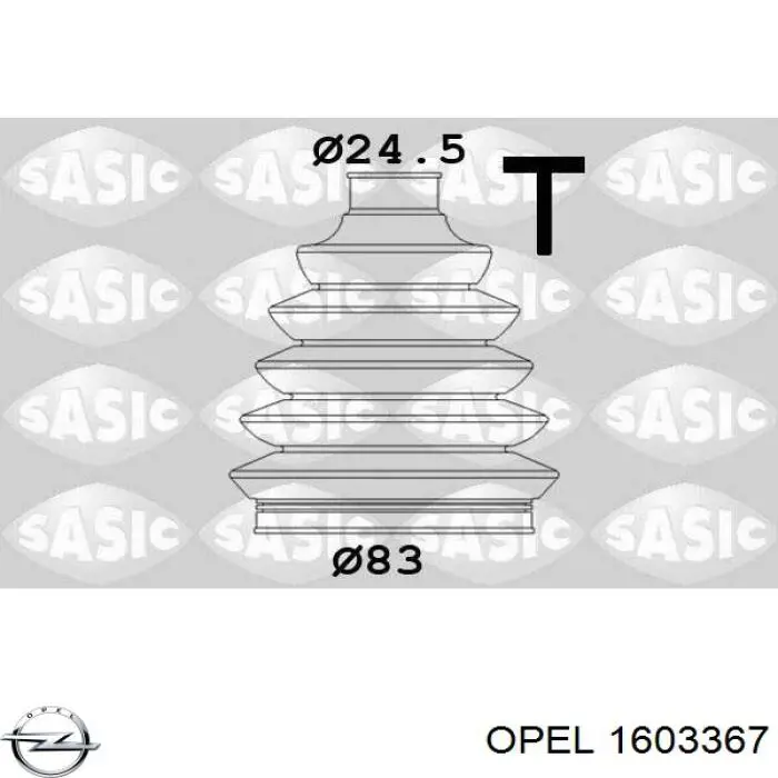 Купити 1603367 Opel Пильник шарніра приводу