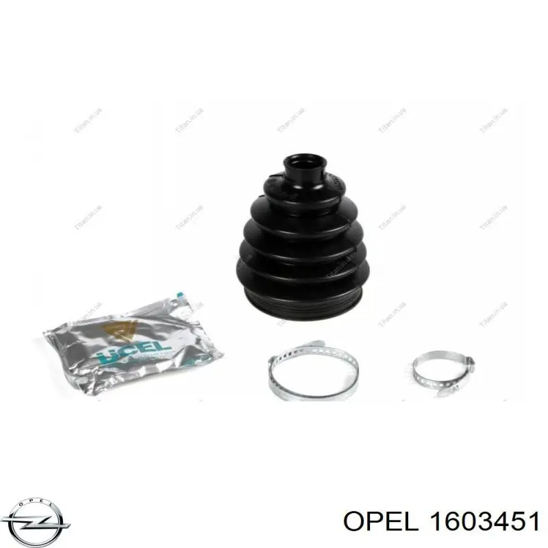 1603451 Opel пильник шруса зовнішній, передній піввісі