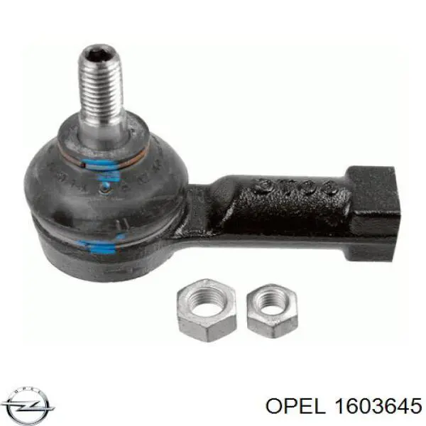 1603645 Opel накінечник рульової тяги, зовнішній