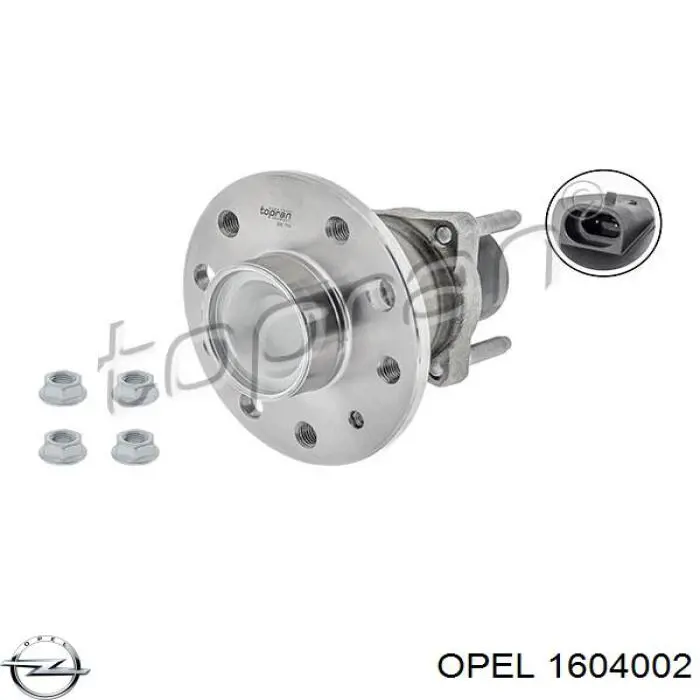 Маточина заднього колеса Opel 1604002