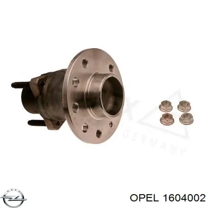 Маточини задніх коліс Opel 1604002 ціна, від 50.48 USD