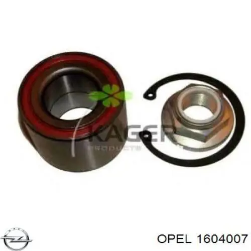 1604007 Opel Підшипник ступиці задньої