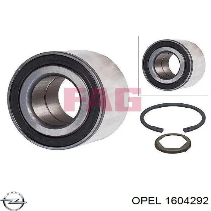 Задній підшипник Opel 1604292
