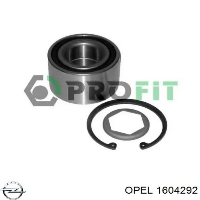 Підшипник маточини задньої Opel 1604292 ціна, від 16.68 USD