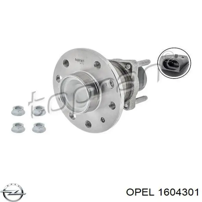 Маточини задніх коліс Opel 1604301 ціна, від 55.34 USD