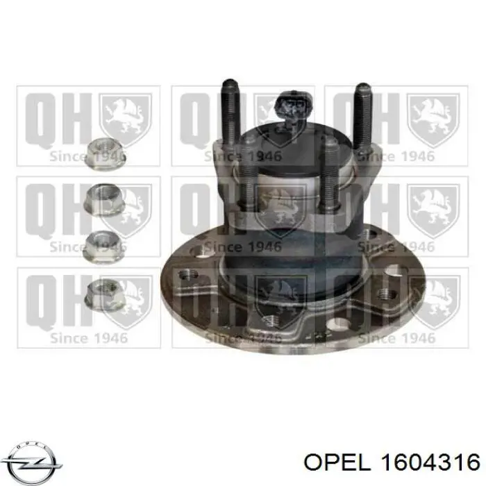 Купити 1604316 Opel Підшипник ступиці колеса