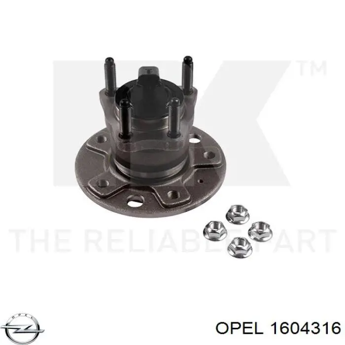 Маточини задніх коліс Opel 1604316 ціна, від 62.73 USD