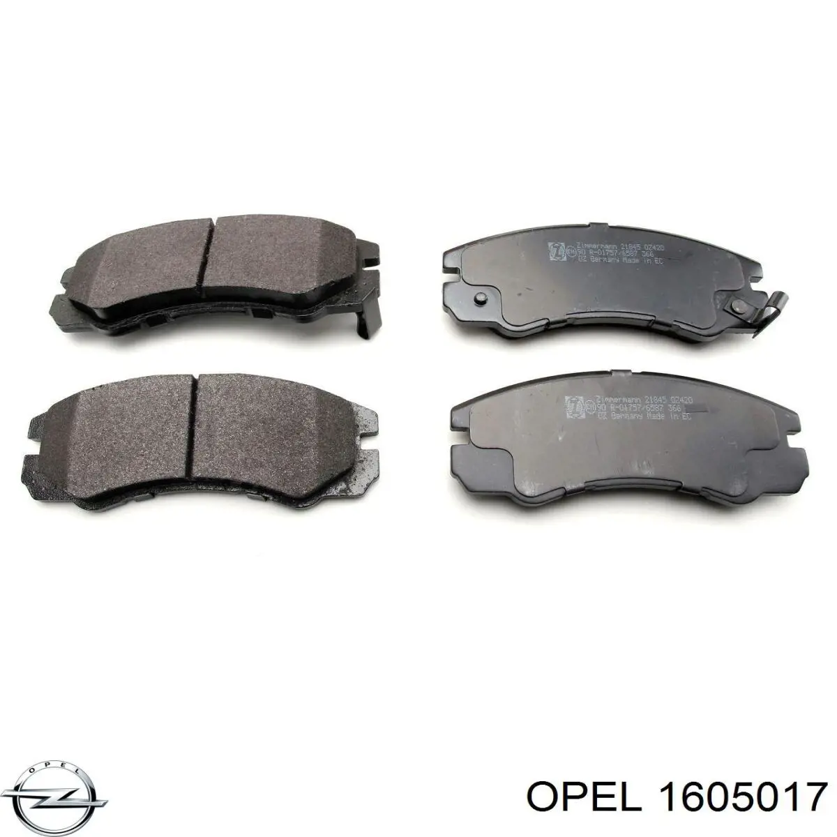 Купити 1605017 Opel Колодки гальмівні передні, дискові