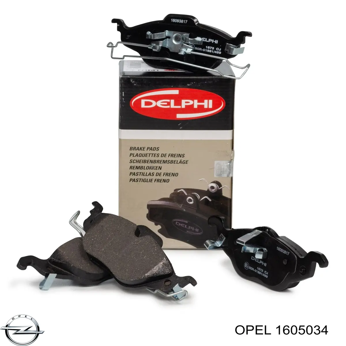 Гальмівні колодки Opel 1605034 ціна, від 19.89 USD