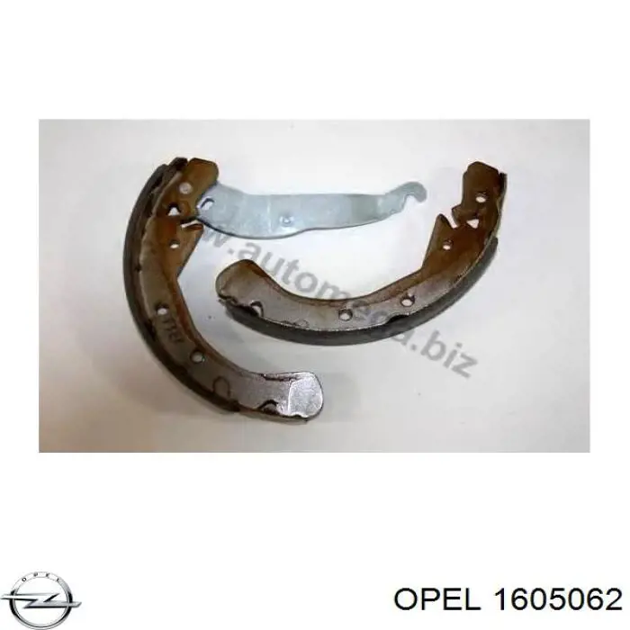 1605062 Opel колодки гальмові задні, барабанні