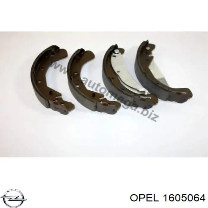 Гальма робочі задні ножні і гальмівні барабани Opel 1605064