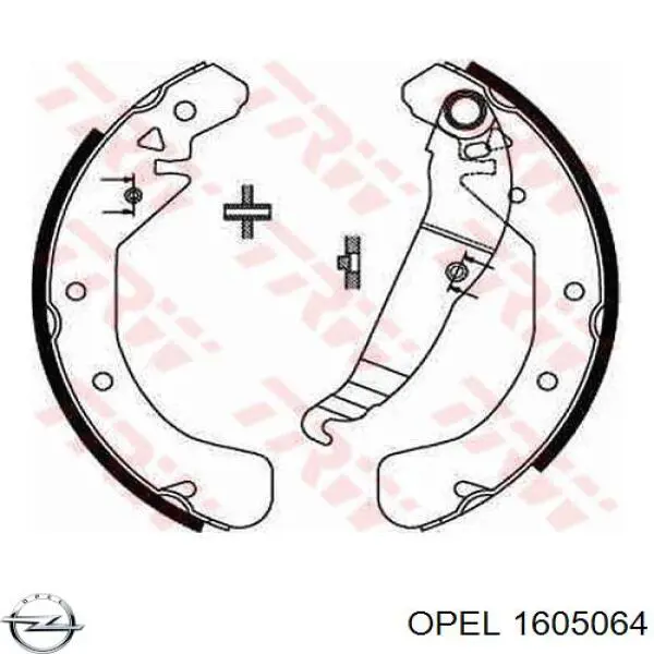 Колодки гальмові задні, барабанні Opel 1605064 ціна, від 25.50 USD