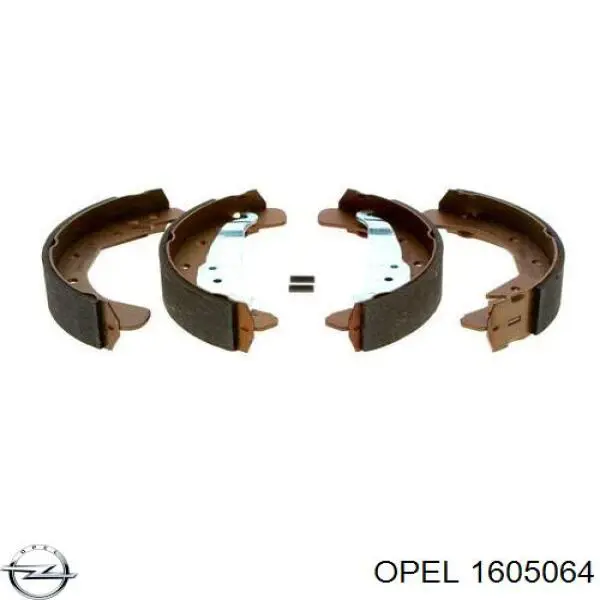 Купити 1605064 Opel Колодки гальмові задні, барабанні