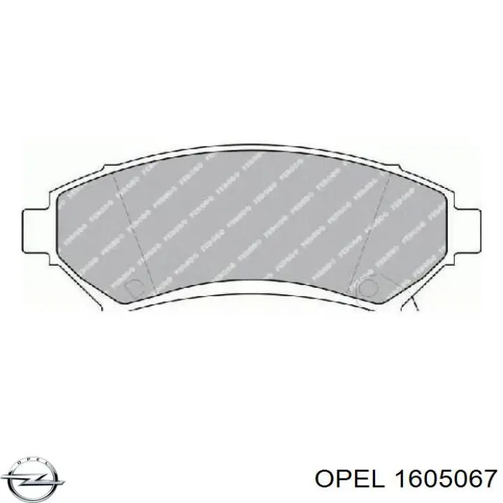 Гальмівні колодки Opel 1605067 ціна, від 26.04 USD
