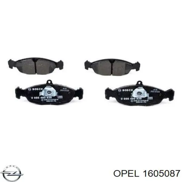 Гальмівні колодки Opel 1605087 ціна, від 13.08 USD