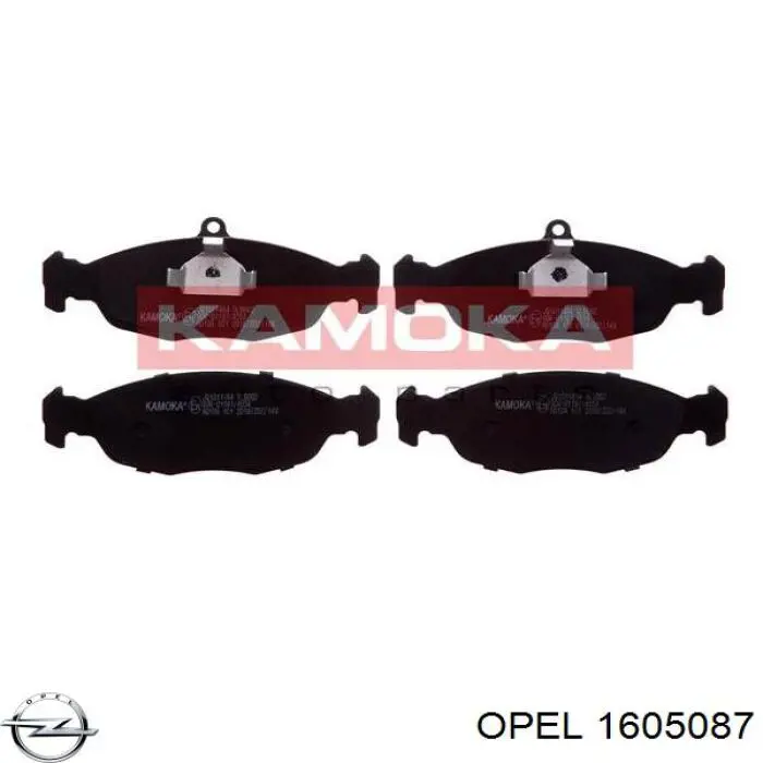 Купити 1605087 Opel Колодки гальмівні передні, дискові