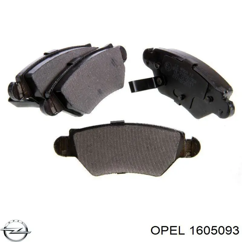 Купити 1605093 Opel Задні колодки