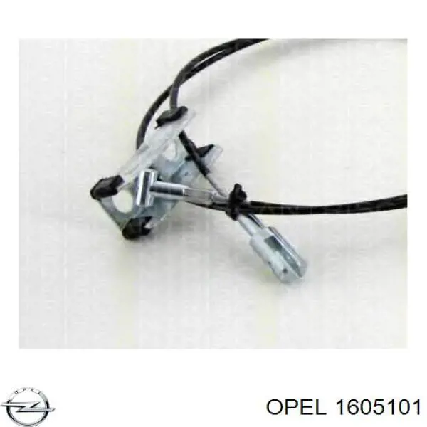 1605101 Opel трос ручного гальма передній