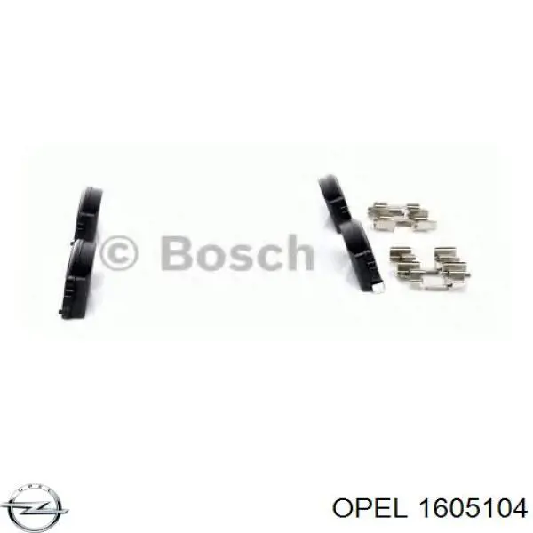 Купити 1605104 Opel Задні колодки