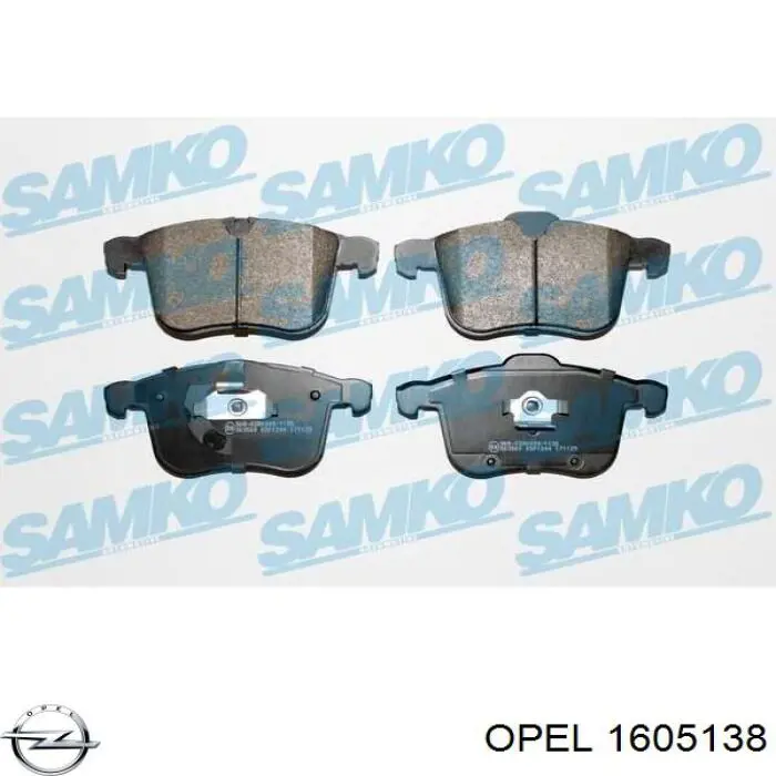 Гальмівні колодки Opel 1605138 ціна, від 27.90 USD