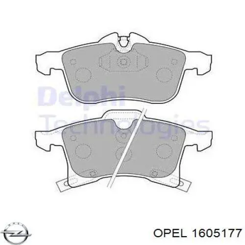 Тормозні колодки Opel 1605177