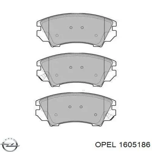 Передні тормозні колодки 1605186 Opel