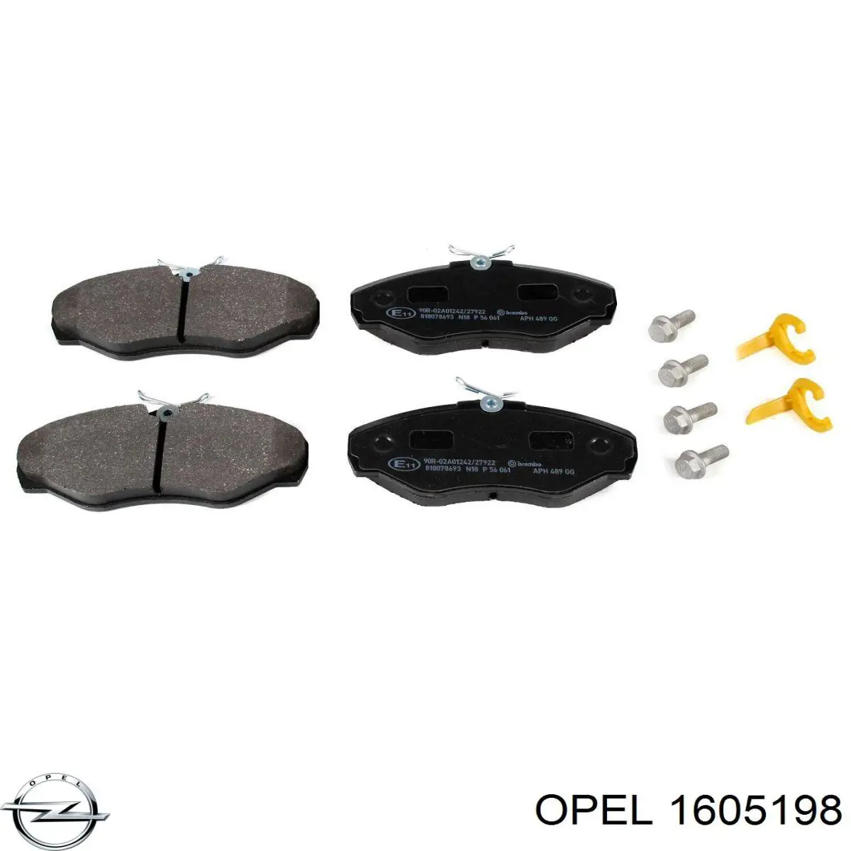 Тормозні колодки Opel 1605198