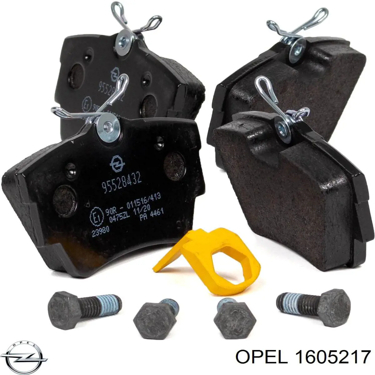 1605217 Opel колодки гальмівні передні, дискові