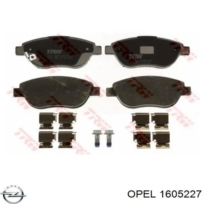 Гальмівні колодки Opel 1605227 ціна, від 27.56 USD
